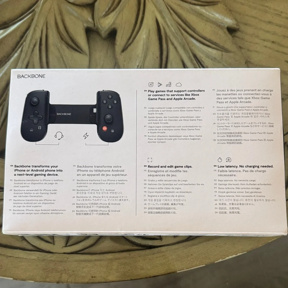 Backbone Black Mobile Gaming Controller for iPhone & Android
